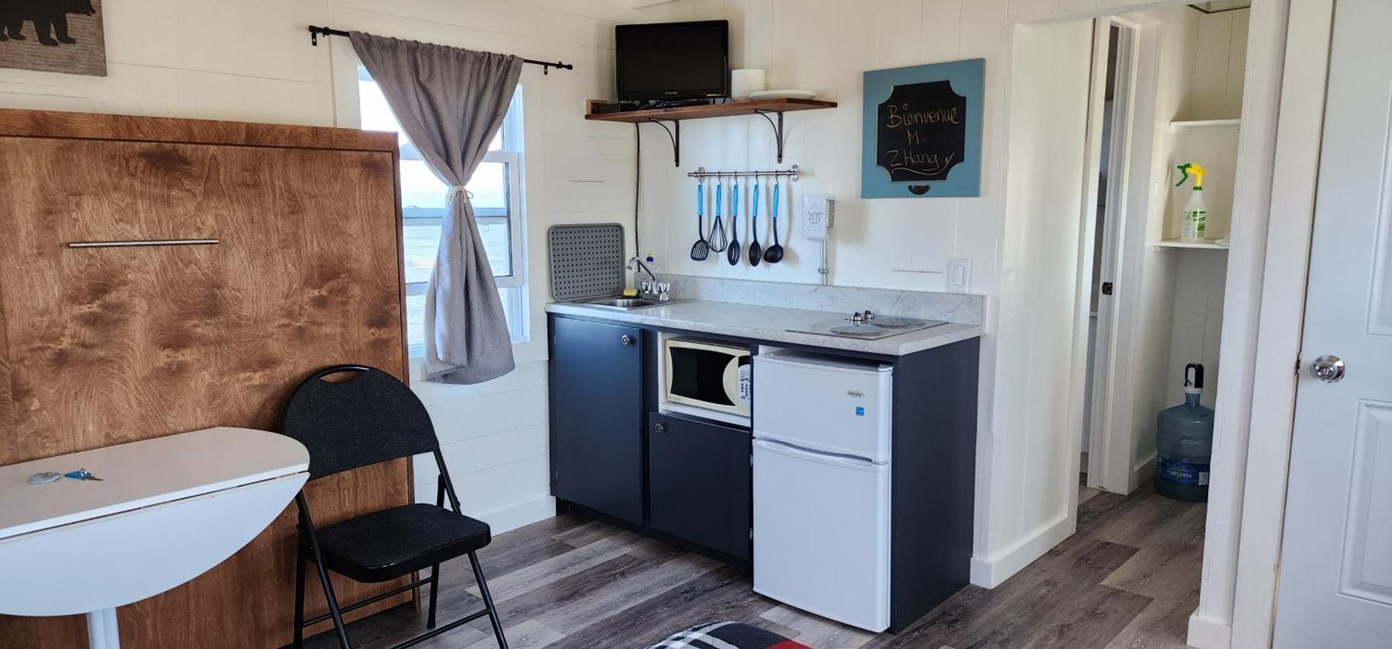 Les Cabines Sur Mer Cap-des-Rosiers Kamer foto