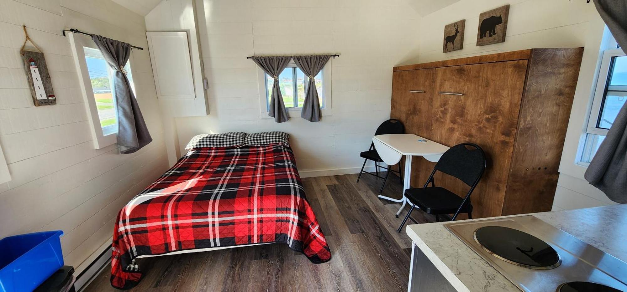 Les Cabines Sur Mer Cap-des-Rosiers Kamer foto